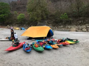 Camping on the Karnali River