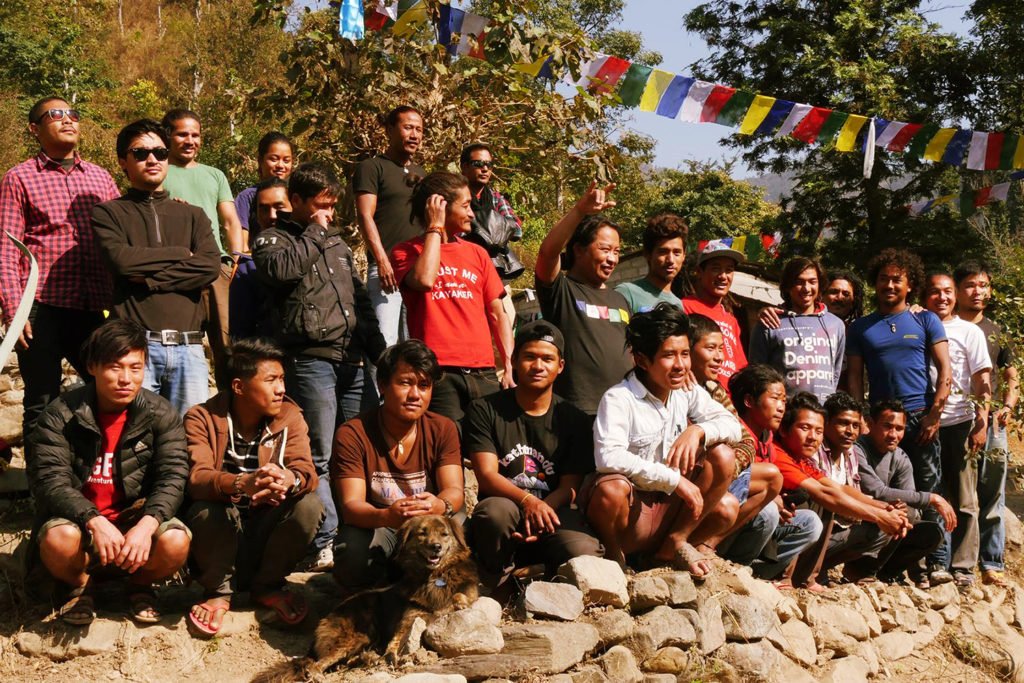 Raft guide training in Nepal