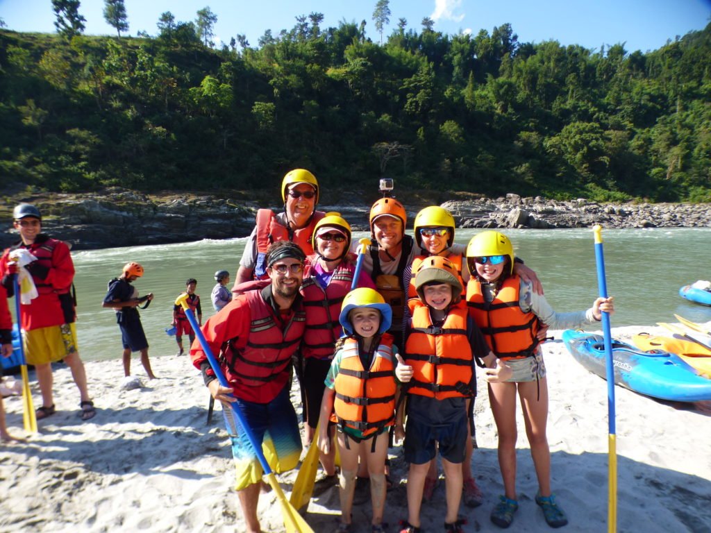 family rafting nepal